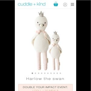 Cuddle + Kind Harlow the Swan 20 in